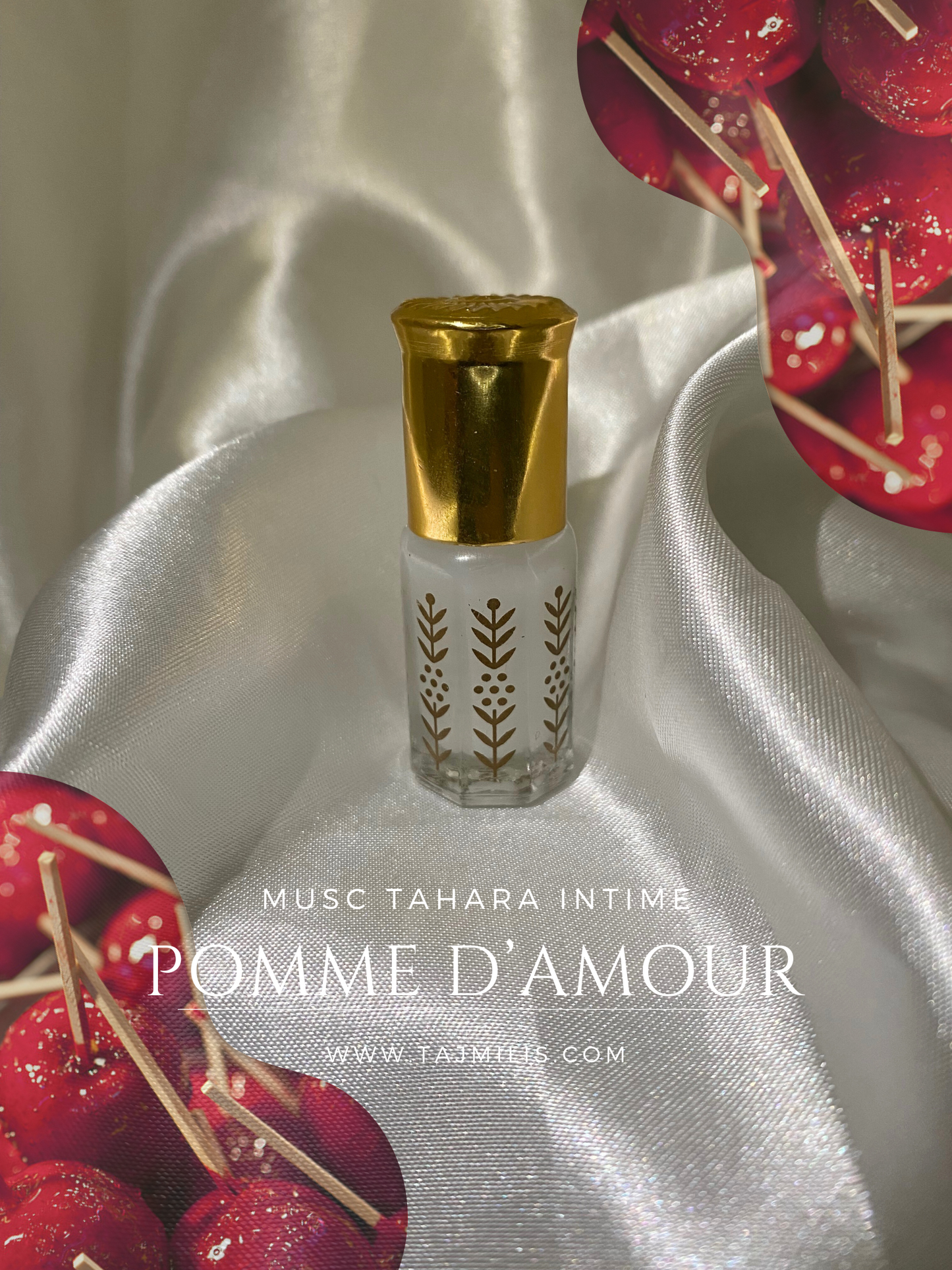 Musc intime pomme d’amour
Le musc tahara intime pomme d'amour est un parfum exquis qui allie subtilement des notes fruitées et sucrées.