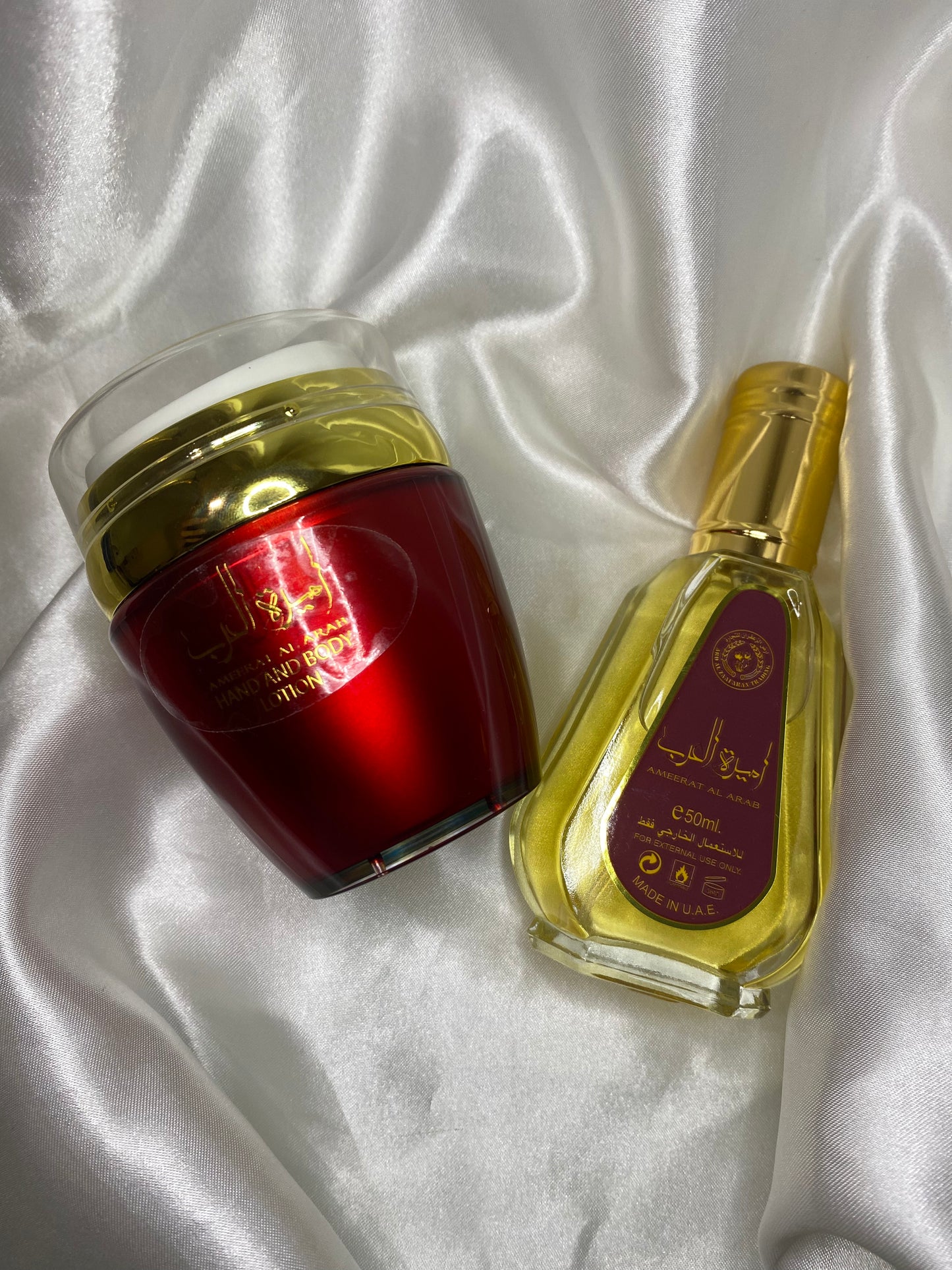 Crème corporelle Ameerat Al Arab . Lotion corps et mains et parfum Ameerat Al Arab 